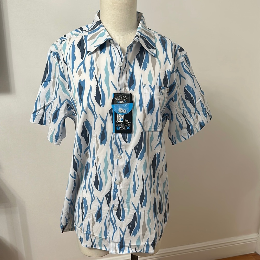 Salt life men short sleeve shirt new with tag